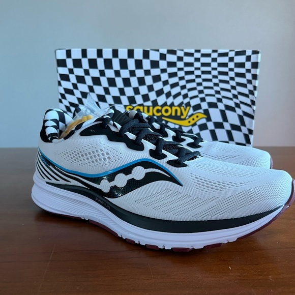 Saucony Ride 14 Running Shoes S20650-40 Reverie Noir Men’s Size 10 - Picture 2 of 7